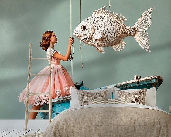 Example of the artwork in a room