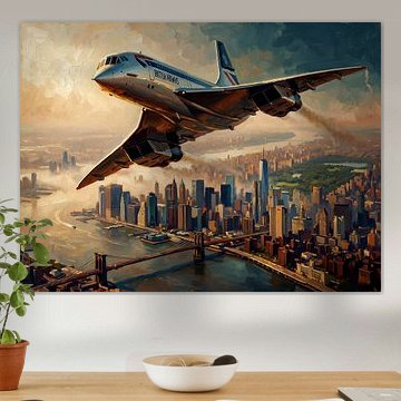 Concorde's Golden Farewell Over NYC by Jan Keteleer