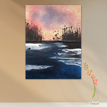 Sea / Sunset - 002 by Kerstin Franz