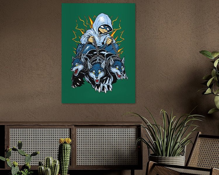 Example of the artwork in a room