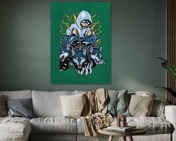 Example of the artwork in a room