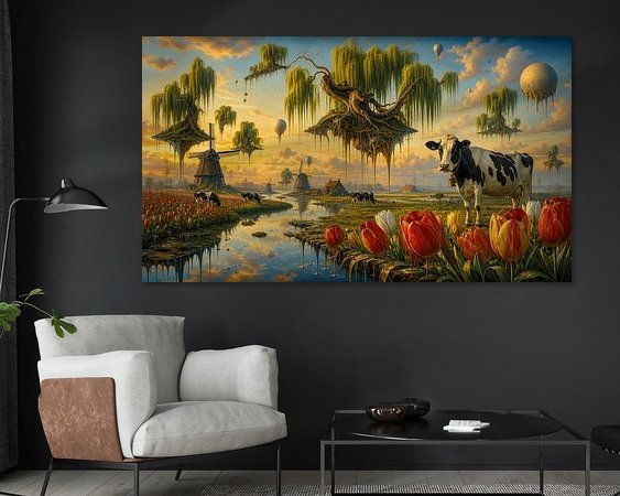Example of the artwork in a room