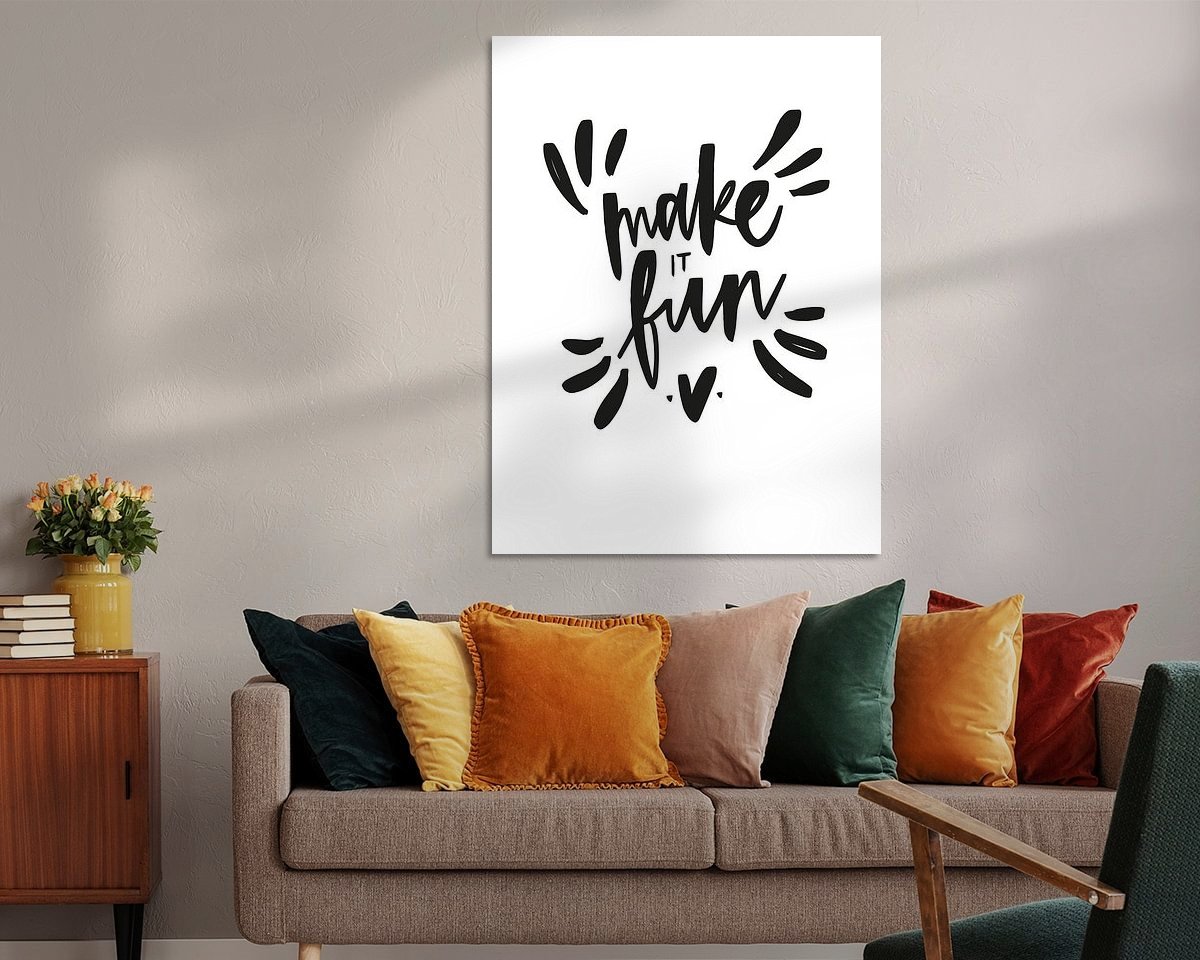 Example of the artwork in a room