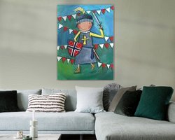 Example of the artwork in a room