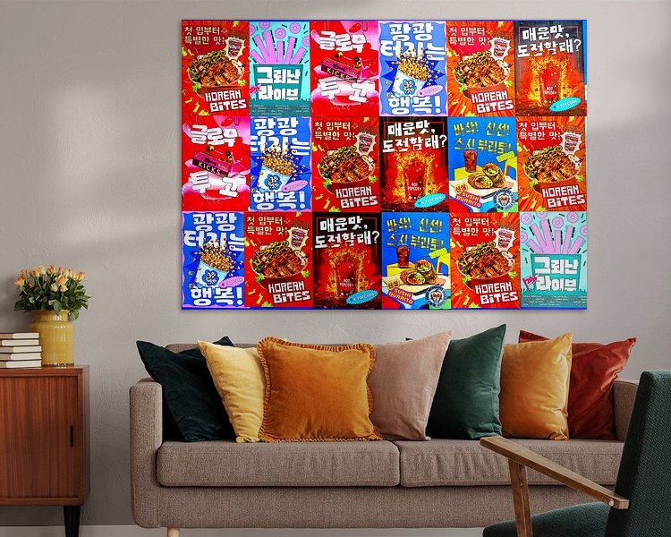 Example of the artwork in a room