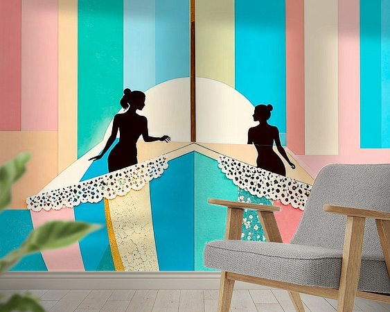 Example of the artwork in a room