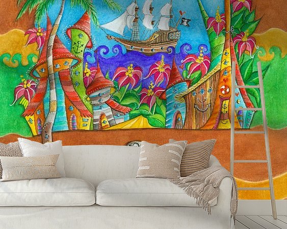 Example of the artwork in a room