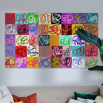 Gribouillis de graffitis vibrants sur Angel Estevez