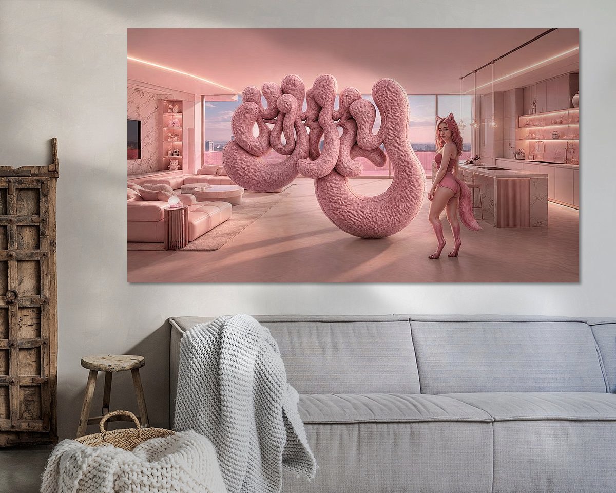 Example of the artwork in a room