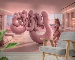 Example of the artwork in a room