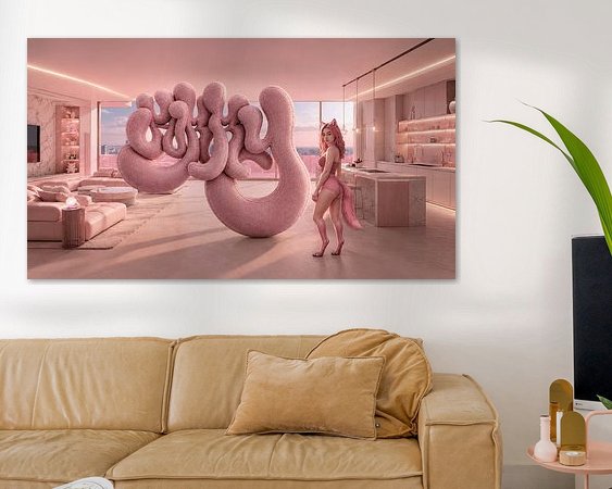 Example of the artwork in a room
