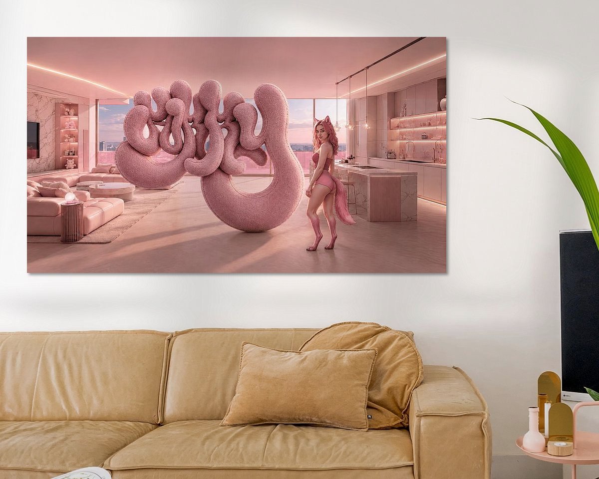 Example of the artwork in a room