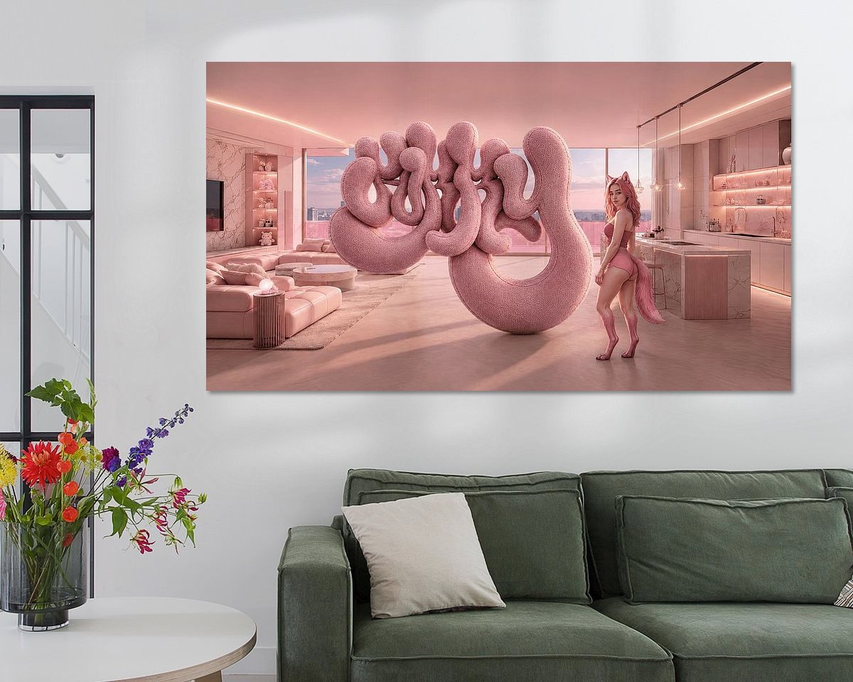 Example of the artwork in a room