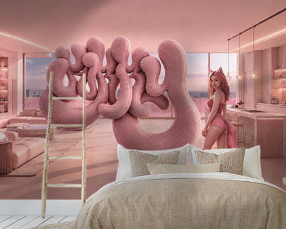 Example of the artwork in a room