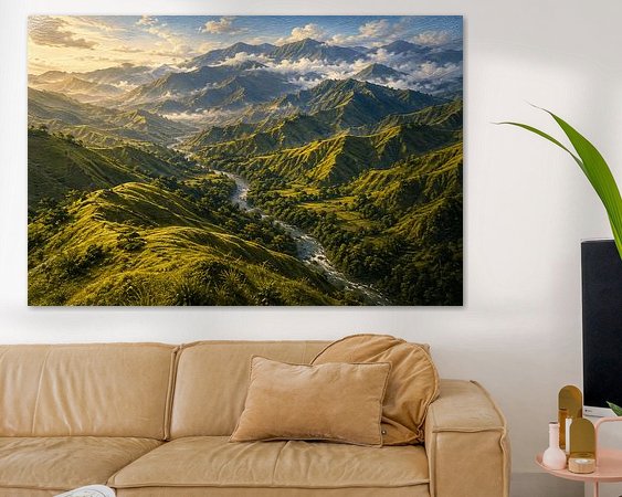 Example of the artwork in a room