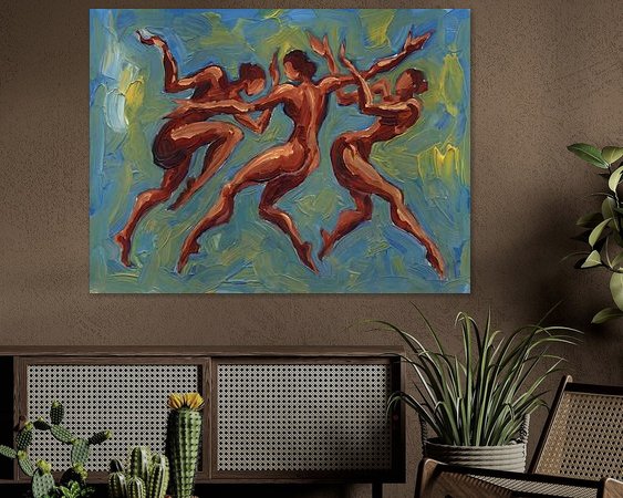 Example of the artwork in a room