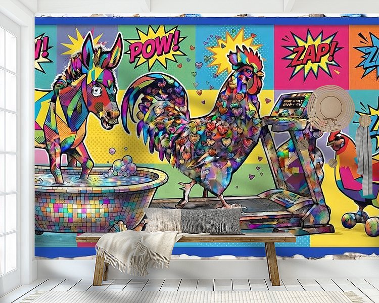 Example of the artwork in a room