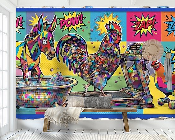 Example of the artwork in a room