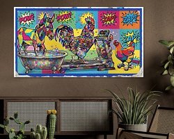 Example of the artwork in a room