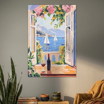 Mediterranean View by Melloi Art