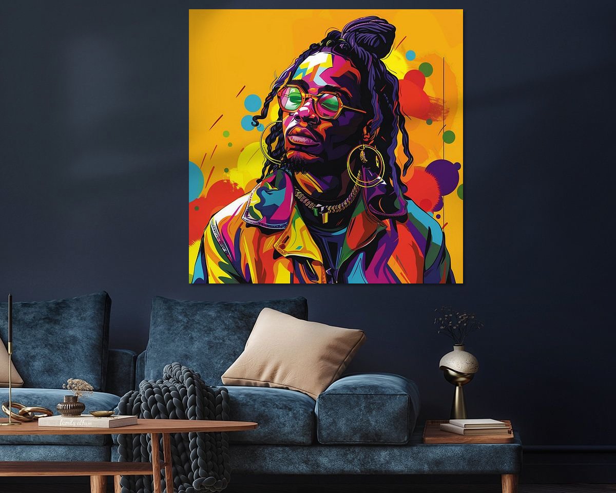 Example of the artwork in a room