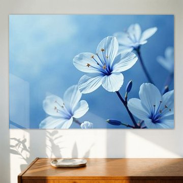 Hellblaue Blüten mit sichtbaren Staubblättern von Markus Gann