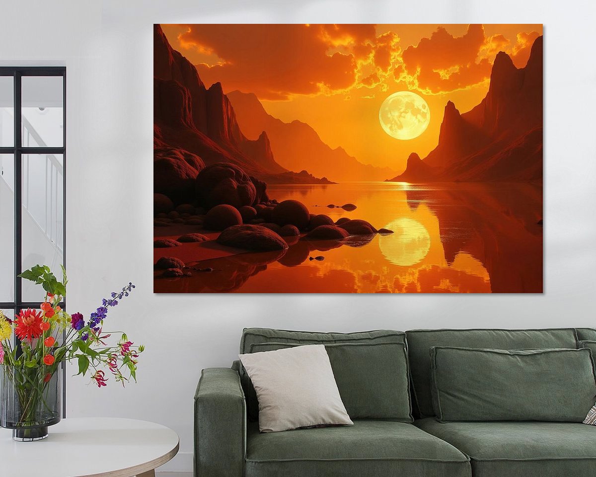 Example of the artwork in a room