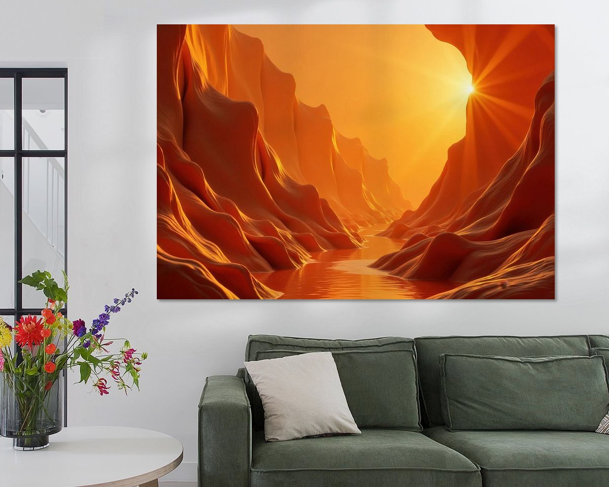 Example of the artwork in a room