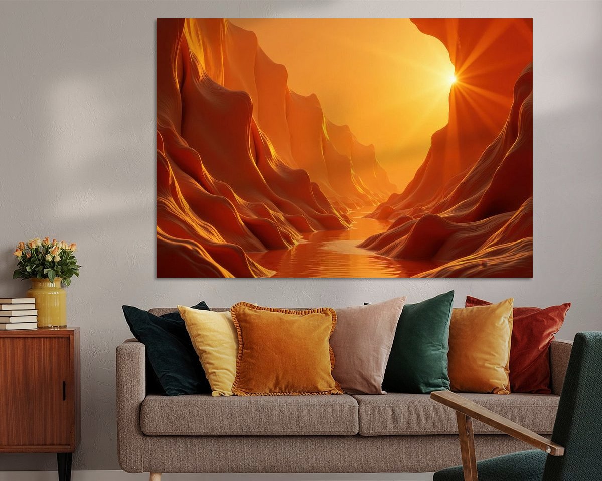 Example of the artwork in a room
