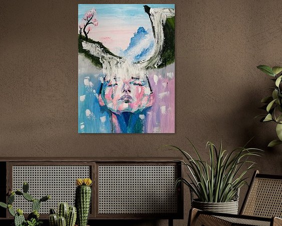 Example of the artwork in a room