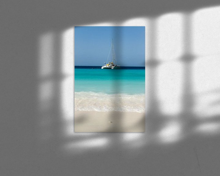 Sfeerimpressie: Catamaran bij klein Curacao no. 4 van Arnoud Kunst