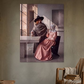 The glass of wine