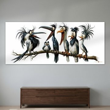 Funny Little Birds by Gelissen Artworks
