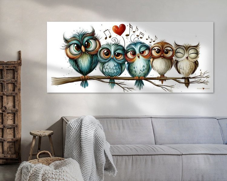 Example of the artwork in a room