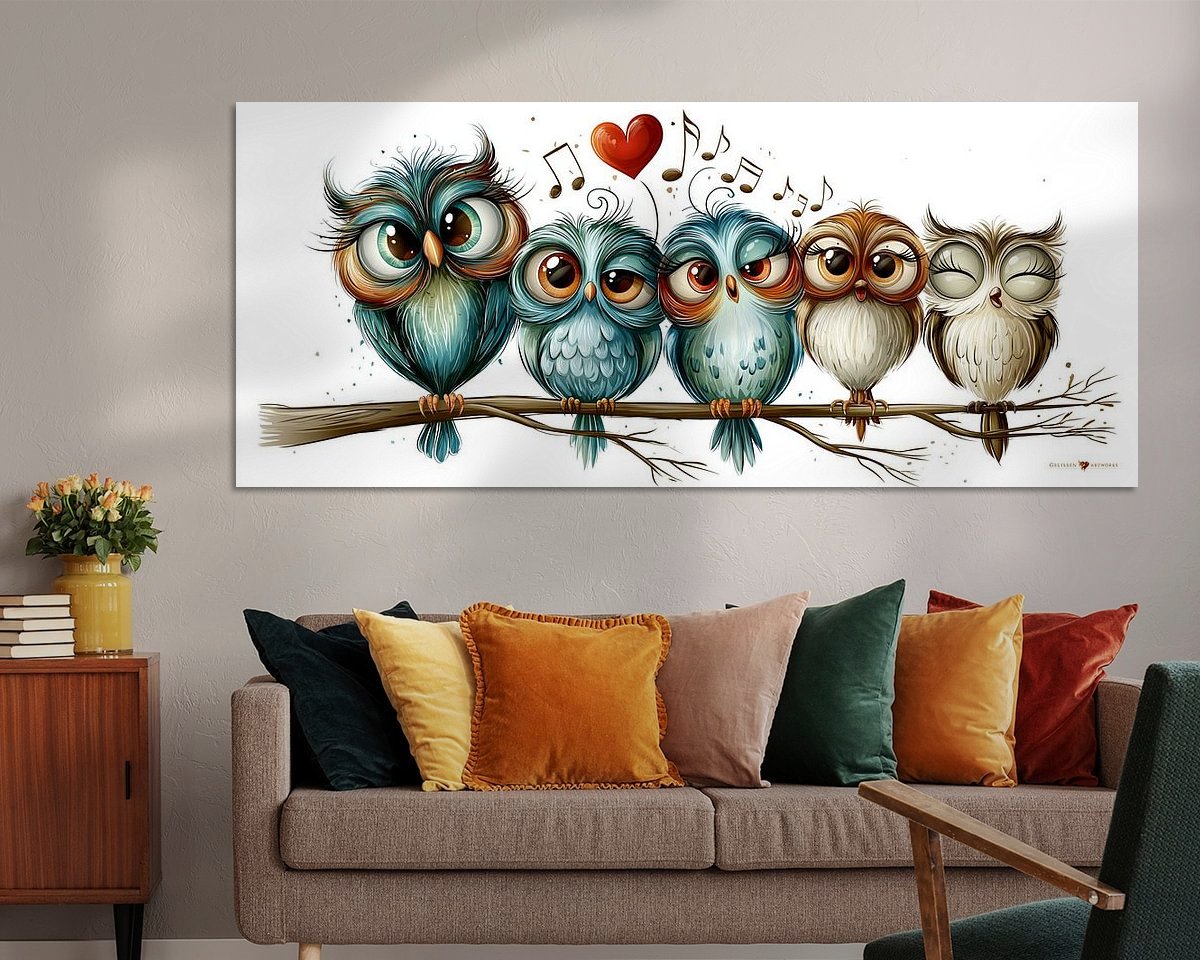 Example of the artwork in a room