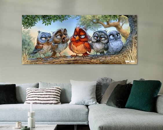 Example of the artwork in a room