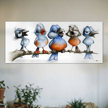 Funny Little Birds by Gelissen Artworks