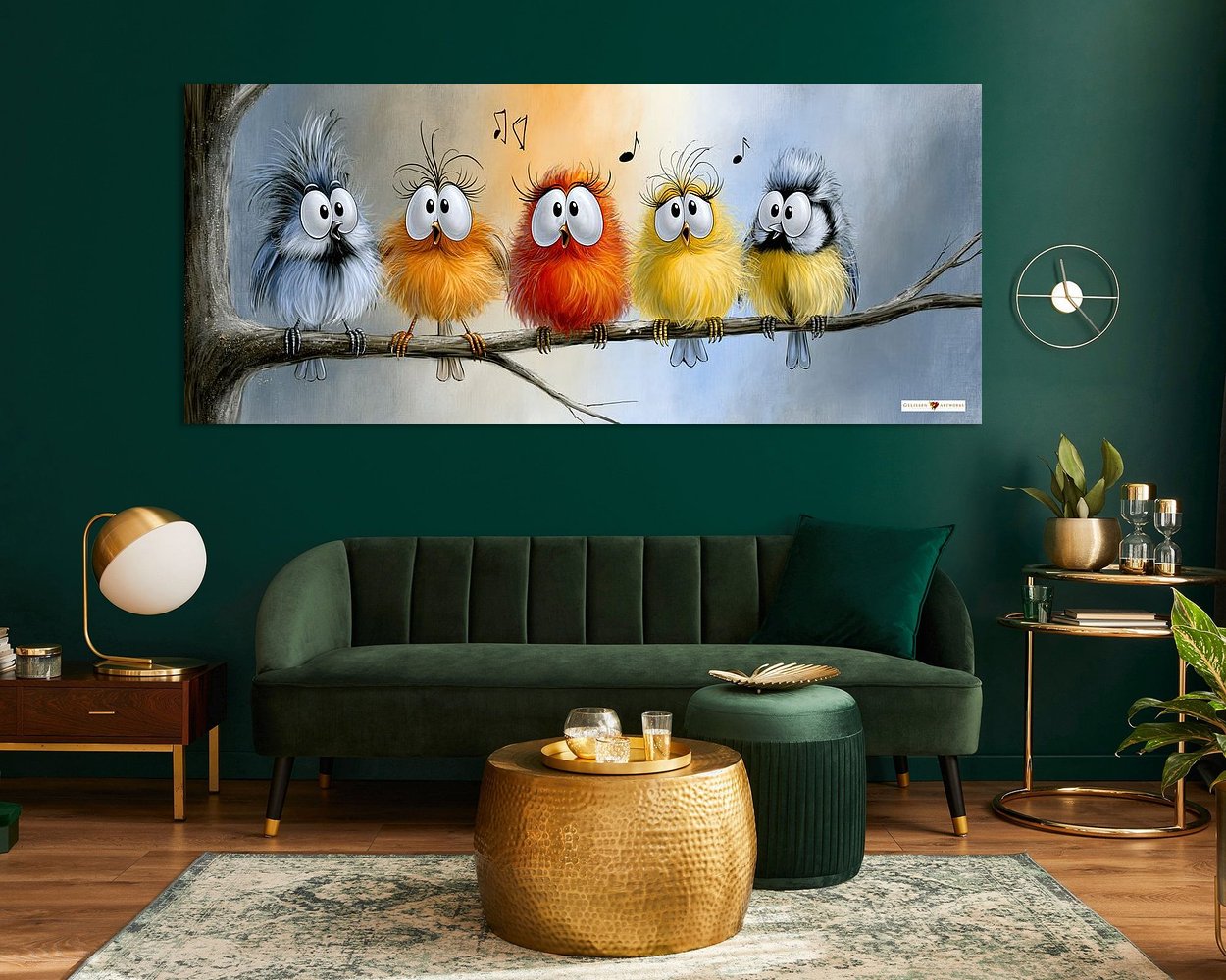 Example of the artwork in a room