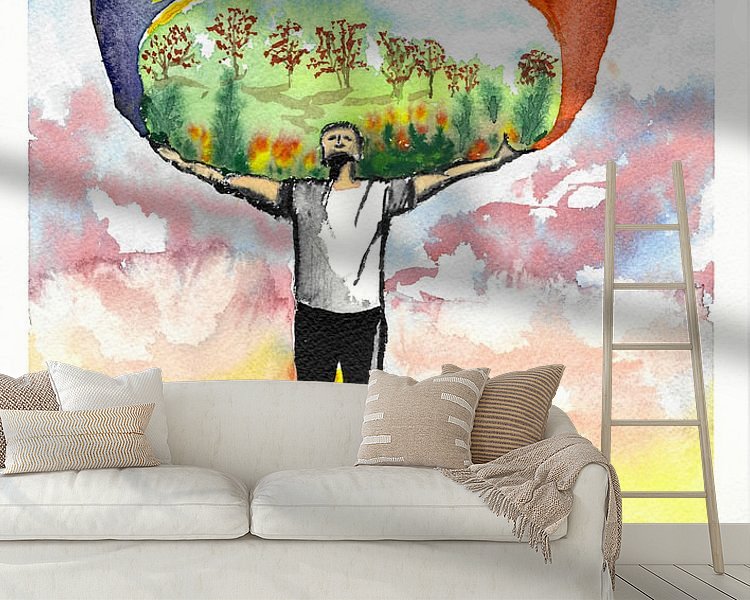 Example of the artwork in a room