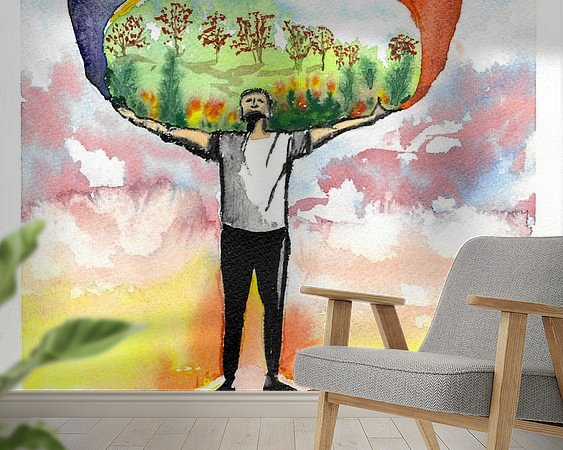 Example of the artwork in a room