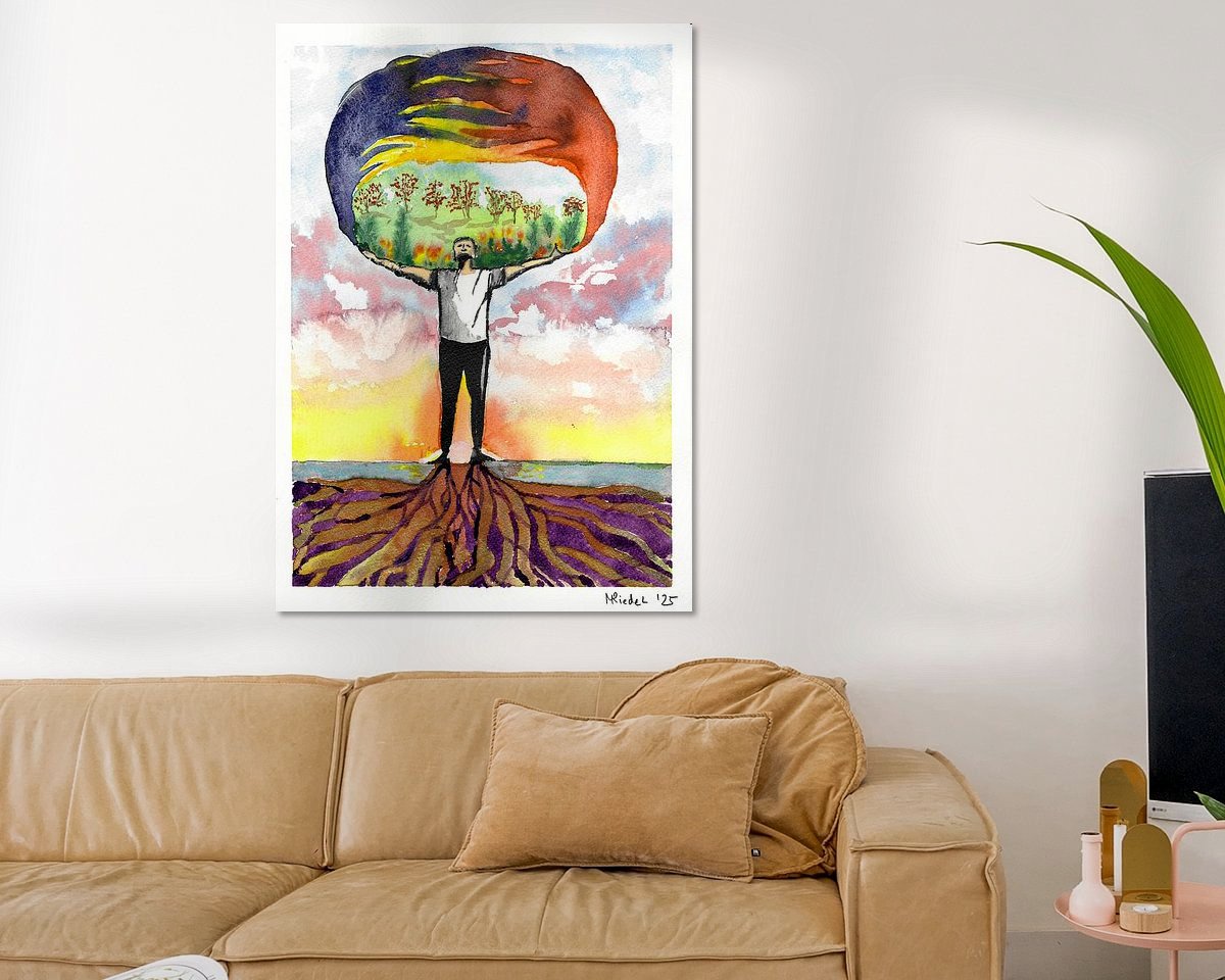 Example of the artwork in a room