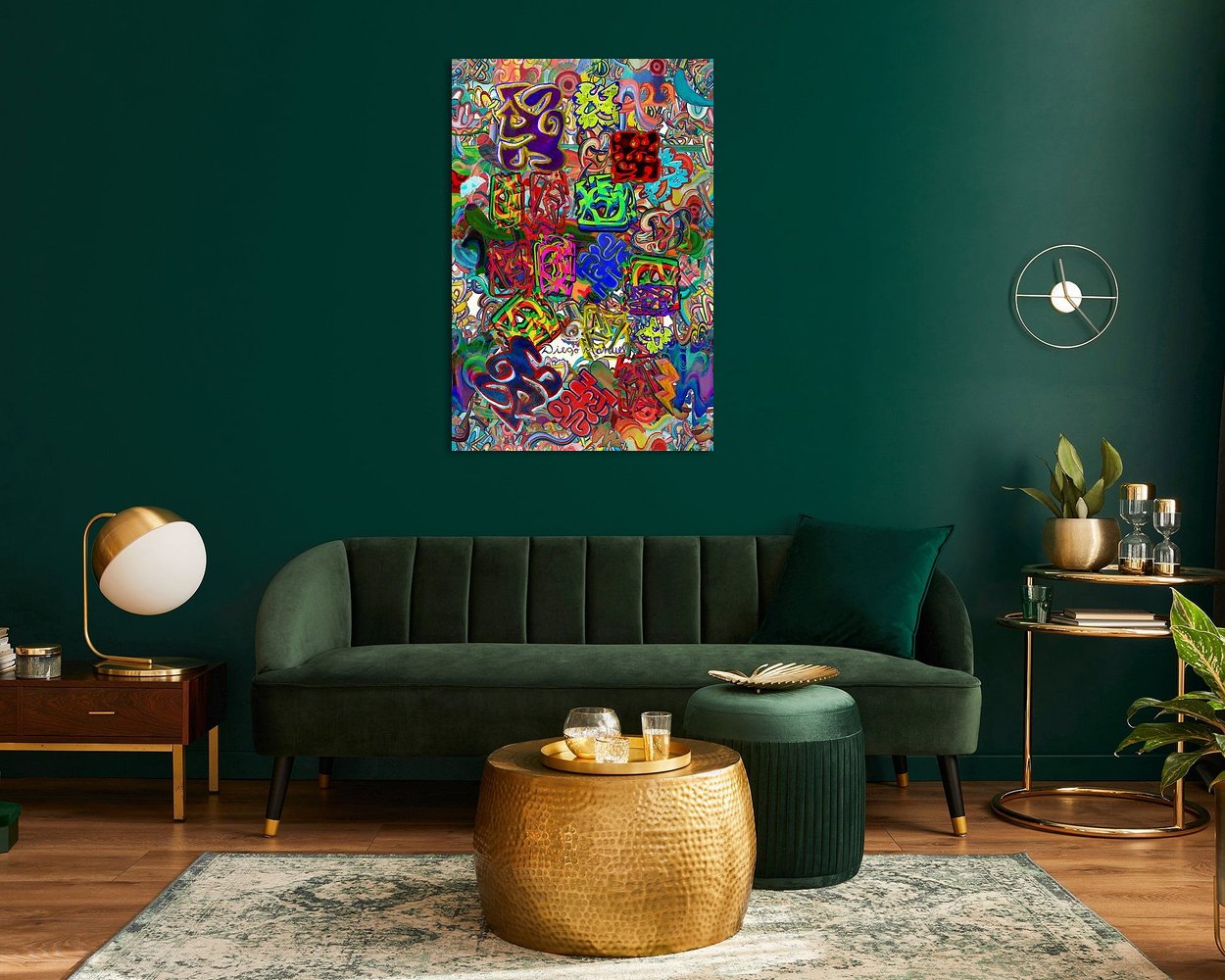Example of the artwork in a room