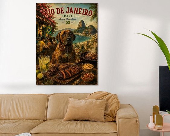 Example of the artwork in a room