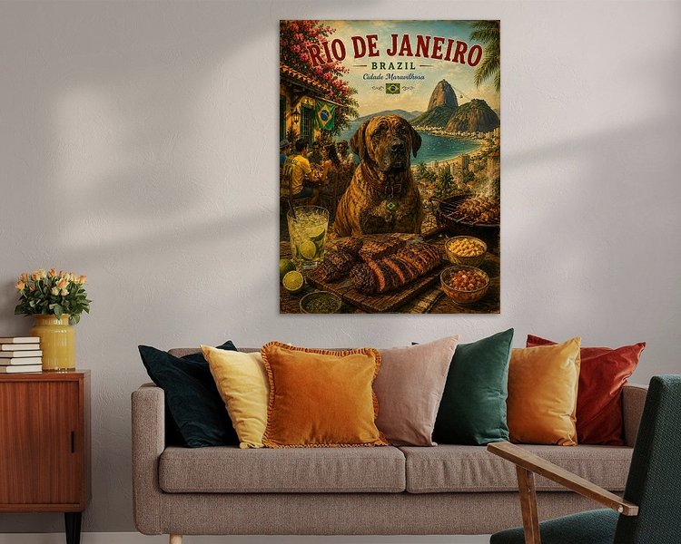 Example of the artwork in a room