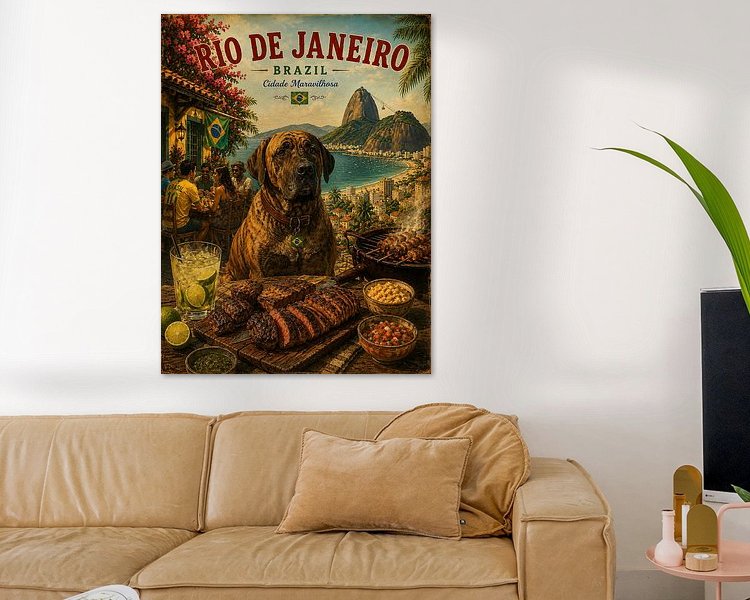 Example of the artwork in a room