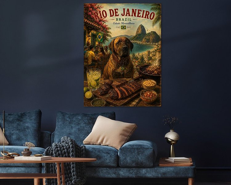 Example of the artwork in a room