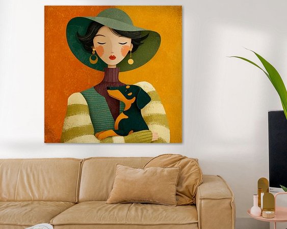 Example of the artwork in a room