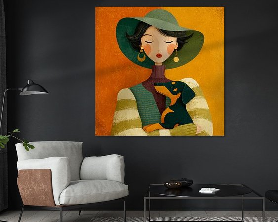 Example of the artwork in a room