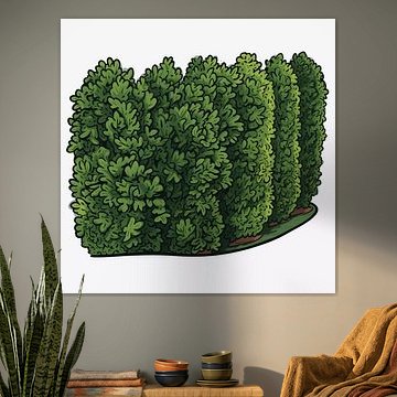 Üppige Hecke