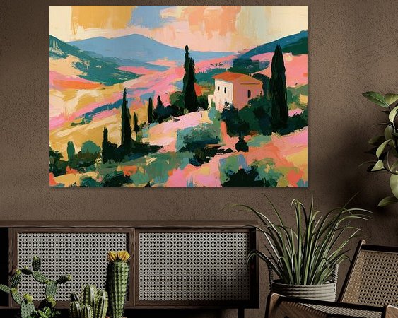 Example of the artwork in a room